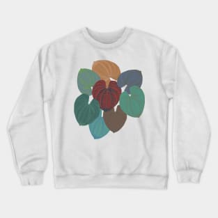 Terra Cotta Leaves Crewneck Sweatshirt